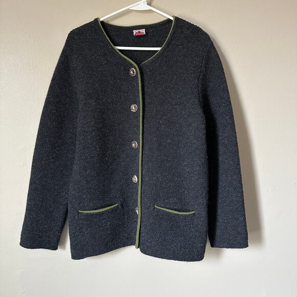Lanz Original Sweaters - Lanz Original Vintage Sweater Womens 38/SMALL Wool Cardigan Button Front Preppy